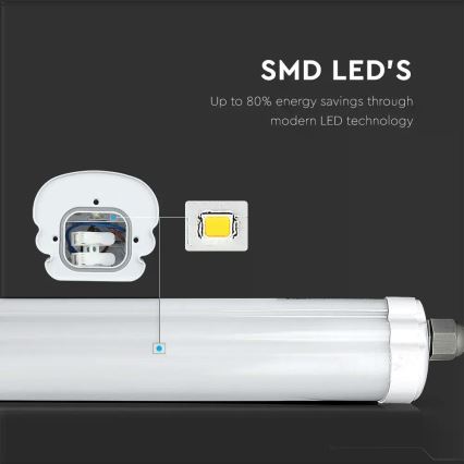 LED Ipari fénycsöves lámpa G-SERIES LED/36W/230V 6400K 120cm IP65