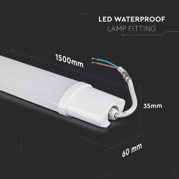 LED Ipari fénycsöves lámpa S-SERIES 1xLED/48W/230V 4000K 150cm