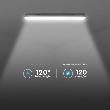LED technikai fénycsöves lámpatest mozgás- és alkonyatérzékelővel LED/36W/230V 4000K IP65 120 cm