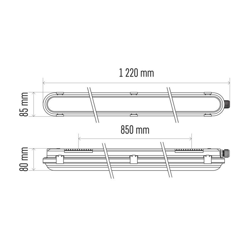 LED Ipari lámpa LED/36W/230V IP66 4000K