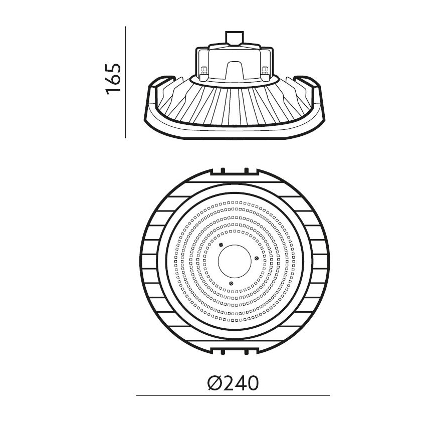 LED Dimmelhető ipari lámpa NINA HIGHBAY LED/100W/230V 4000K IP65