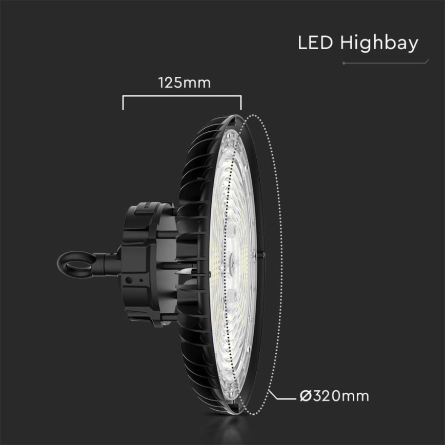 LED Ipari világítás High Bay LED/200W/230V 3000K/4000K/6000K IP65