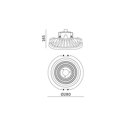 LED Dimmelhető technical heavy-duty lámpa NINA HIGHBAY LED/110W/230V 4000K IP65