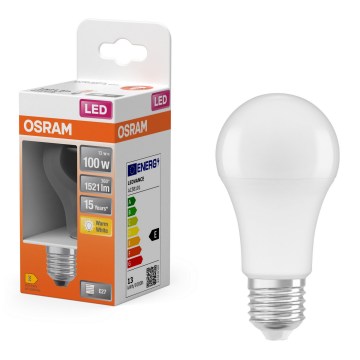 LED izzó A60 E27/13W/230V 3000K - Osram