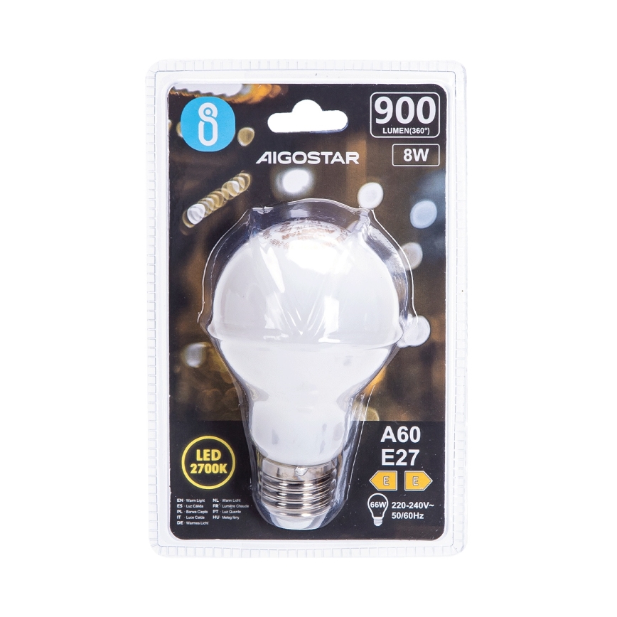 LED izzó A60 E27/8W/230V 330° 2700K - Aigostar