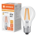 LED izzó alkonyatérzékelővel CLASSIC FILAMENT A60 E27/7,3W/230V 2700K - Osram