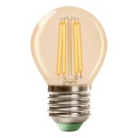 LED izzó CLASSIC AMBER G45 E27/6,5W/230V 2200K - Brilagi