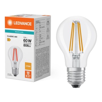 LED izzó CLASSIC FILAMENT A60 E27/7W/230V 2700K - Ledvance