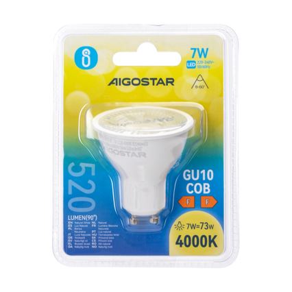 LED izzó COB GU10/7W/230V 4000K - Aigostar