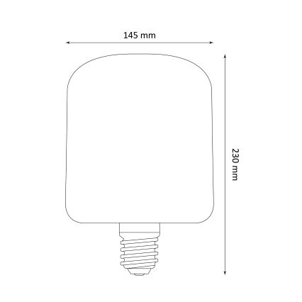 LED Izzó DECO VINTAGE E27/4W/230V 1800K