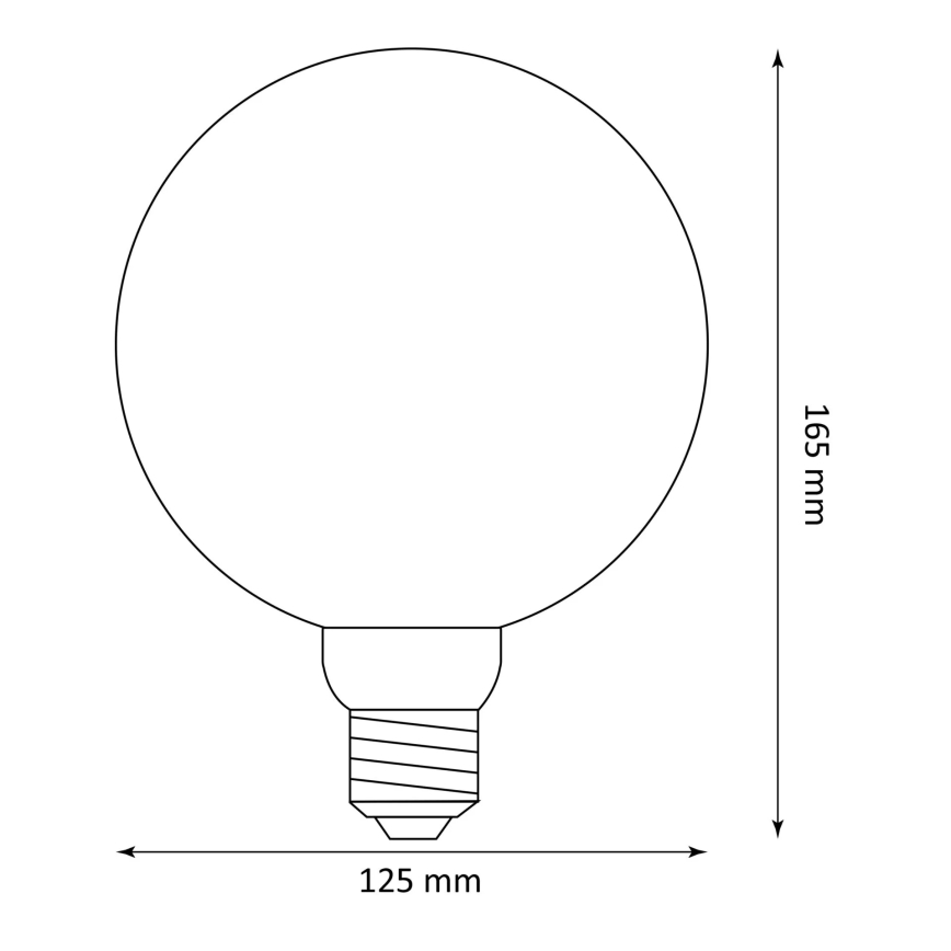 LED Izzó DECO VINTAGE FILAMENT G125 E27/4W/230V 1800K