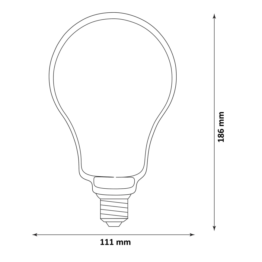 LED Izzó DECO VINTAGE FILAMENT O110 E27/4W/230V 1800K