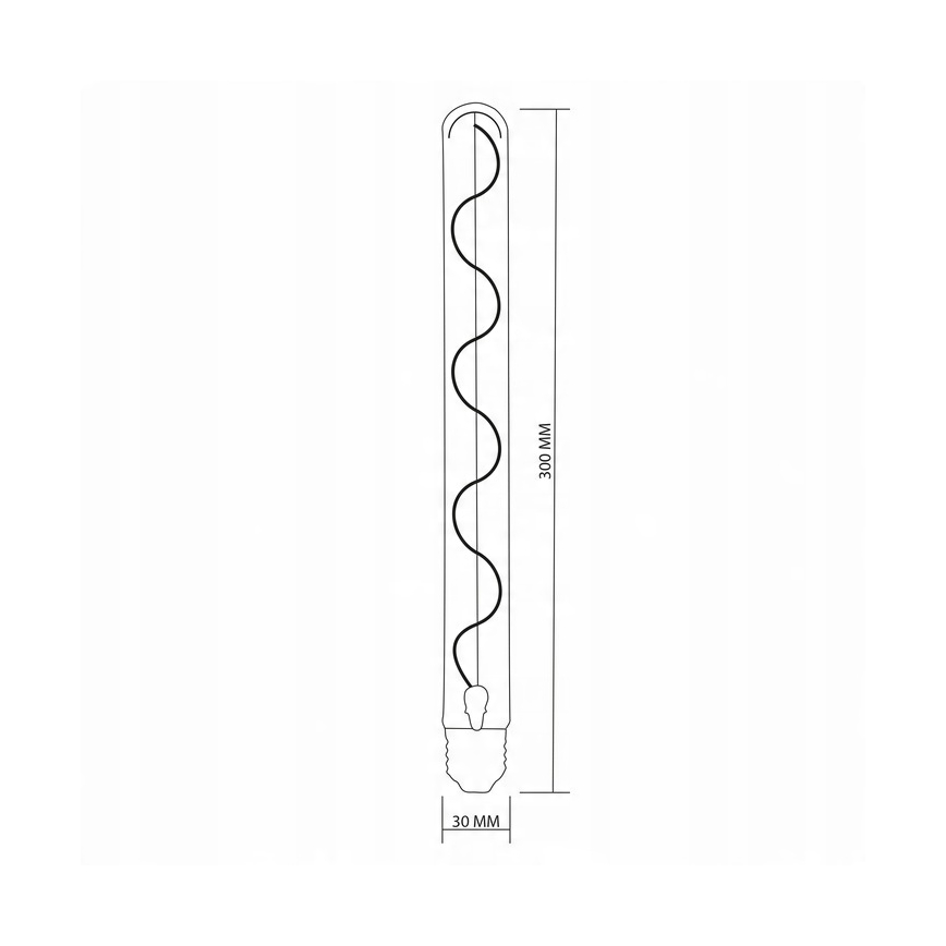 LED Izzó DECO VINTAGE FILAMENT T30 E27/4,5W/230V 2200K