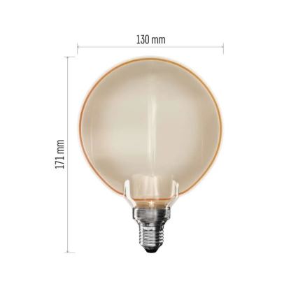 LED izzó DECO VINTAGE G130OA E27/4W/230V 1800K