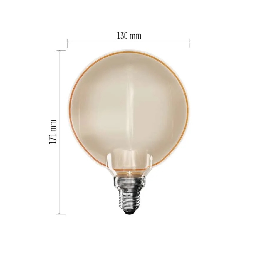 LED izzó DECO VINTAGE G130OA E27/4W/230V 1800K