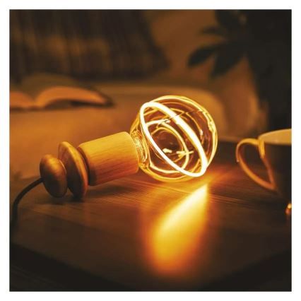 LED izzó DECO VINTAGE G130OA E27/4W/230V 1800K