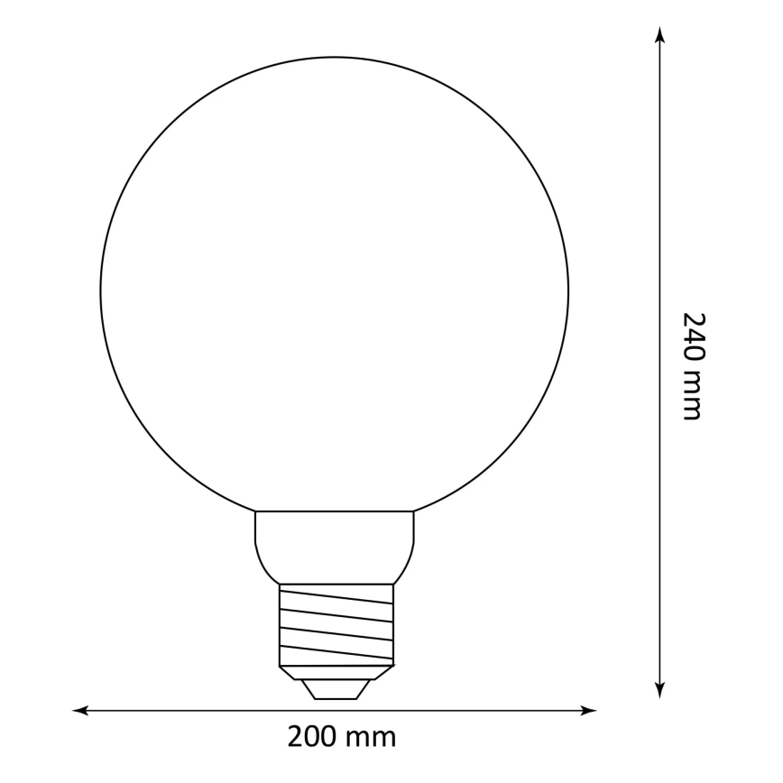 LED Izzó DECO VINTAGE G200 E27/4W/230V 1800K