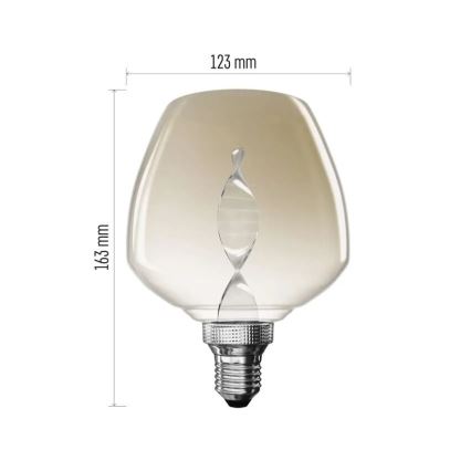 LED izzó DECO VINTAGE S123 E27/3,5W/230V 1800K