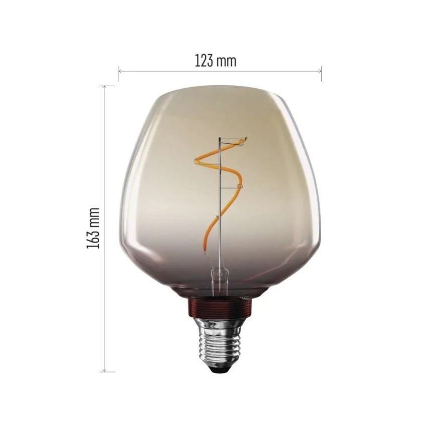 LED izzó DECO VINTAGE S123 E27/4W/230V 1800K