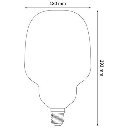 LED Izzó DECO VINTAGE S180 E27/4W/230V 1800K