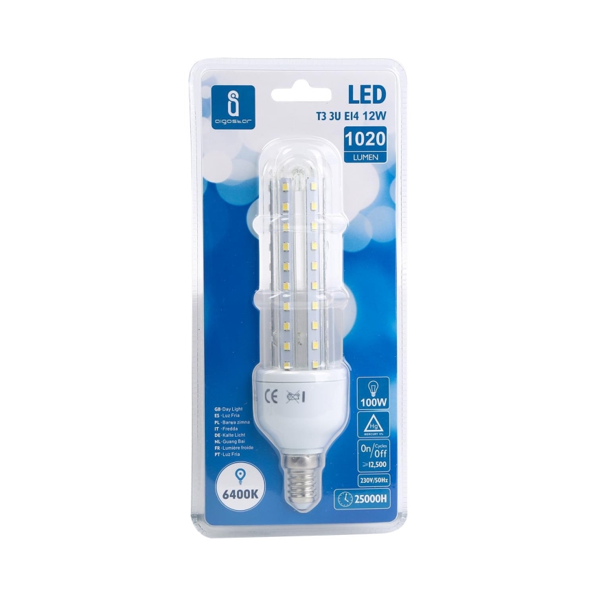 LED Izzó E14/12W/230V 6500K - Aigostar