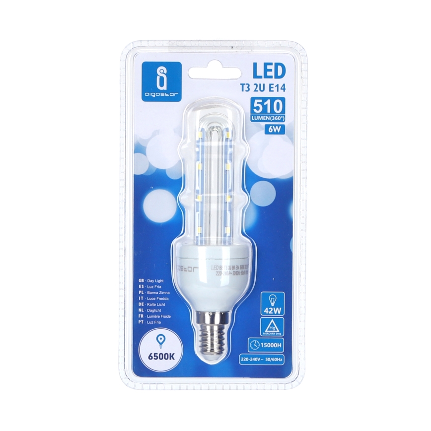 LED Izzó E14/6W/230V 6500K - Aigostar