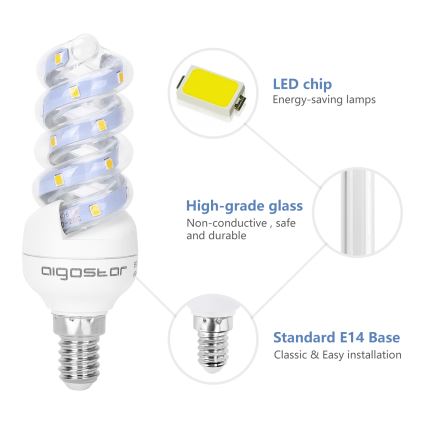 LED Izzó E14/7W/230V 3000K - Aigostar