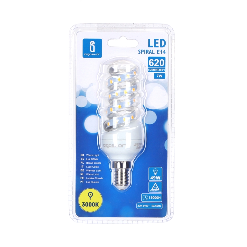 LED Izzó E14/7W/230V 3000K - Aigostar