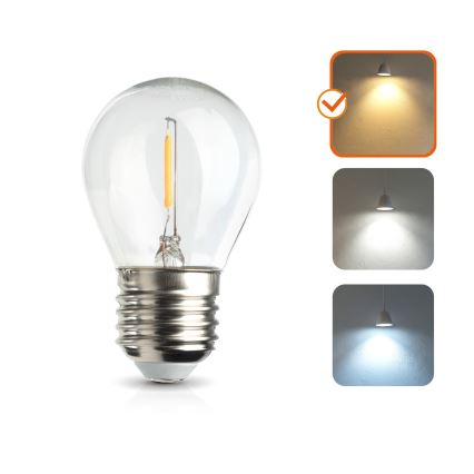 LED Izzó E27/1,3W/230V 3000K