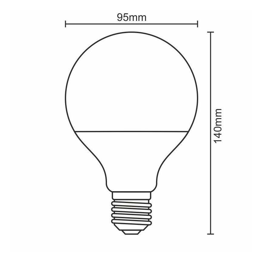 LED Izzó E27/18W/165-265V 4000K