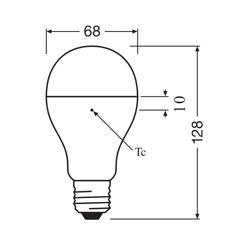 LED izzó E27, 19 W, 230 V, 6500 K - Osram