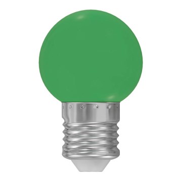 LED izzó E27/1W/230V 5500-6500K zöld