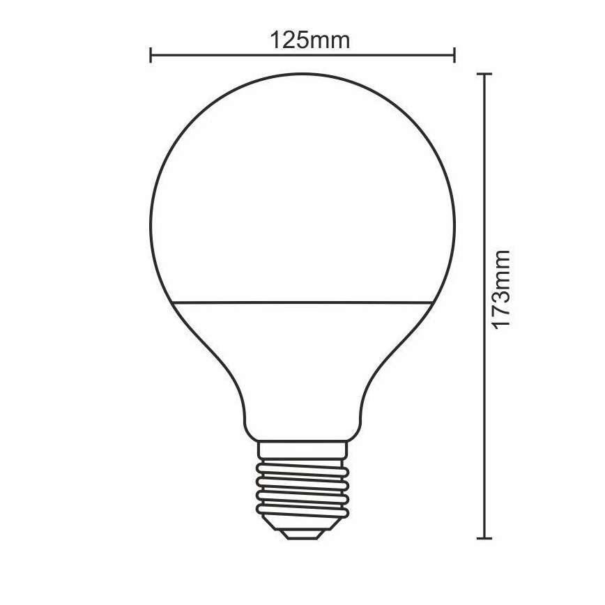LED Izzó E27/20W/165-265V 3000K