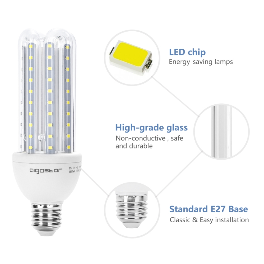 LED Izzó E27/23W/230V 6500K - Aigostar