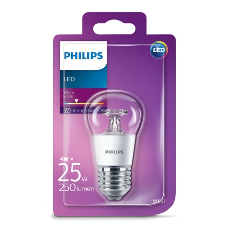 LED Izzó E27/4W/230V 2700K - Philips