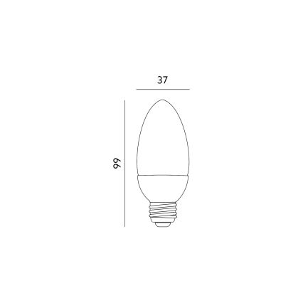 LED Izzó E27/6W/230V 3000K