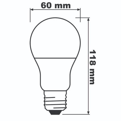 LED Izzó ECO E27/13W/230V 4000K 1521lm