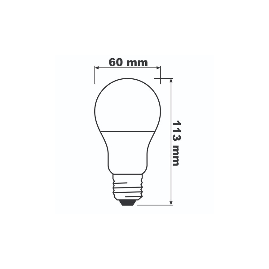 LED Izzó ECO E27/8,5W/230V 2700K 806lm