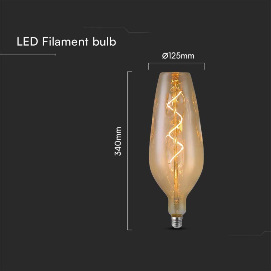 LED Izzó FILAMENT B125 E27/4W/230V 2700K