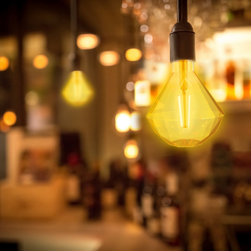 LED Izzó FILAMENT E27/4W/230V 1800K diamant - Aigostar