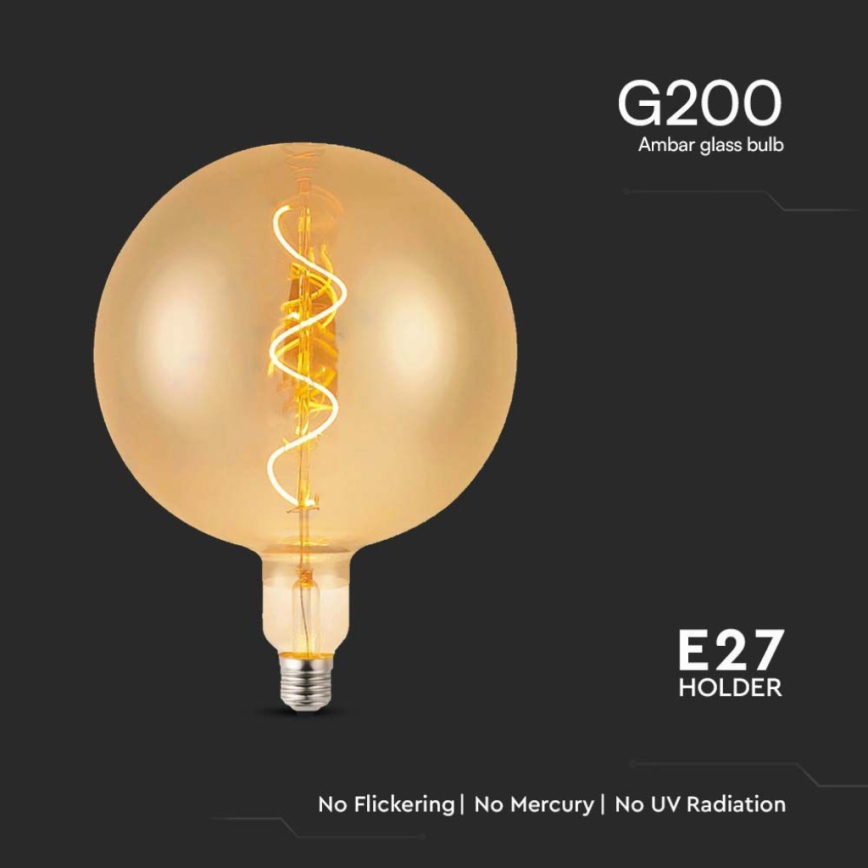 LED Izzó FILAMENT G200 E27/4W/230V 2700K