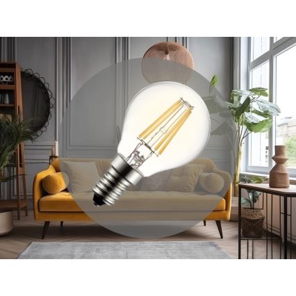 LED izzó FILAMENT G45 E14/6W/230V 3000K
