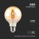 LED Izzó FILAMENT G80 E27/4W/230V 2200K