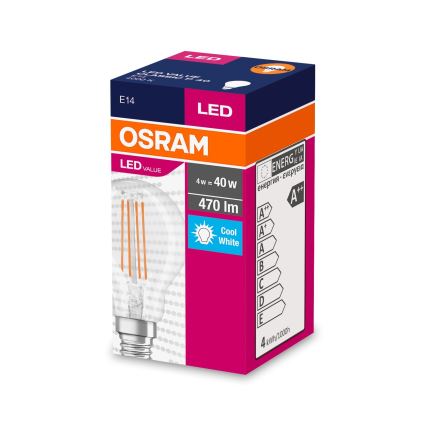 LED Izzó FILAMENT P40 E14/4W/230V 4000K - Osram