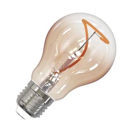 LED Izzó FILAMENT SHAPE A60 E27/4W/230V 1800K barna