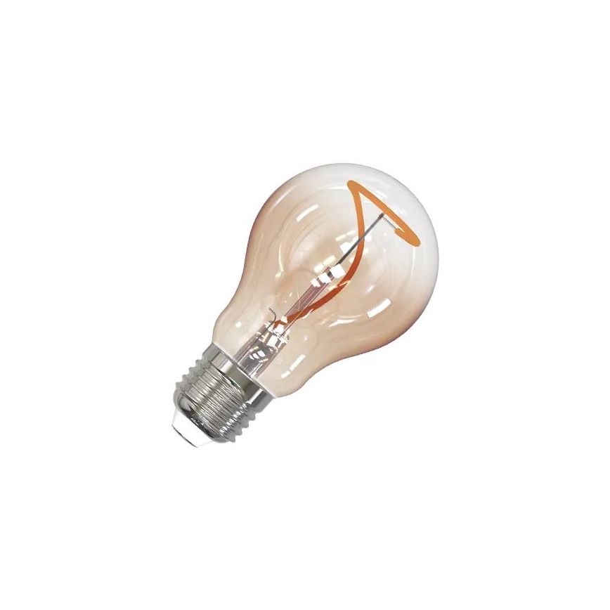 LED Izzó FILAMENT SHAPE A60 E27/4W/230V 1800K barna