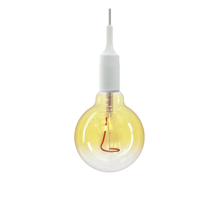 LED Izzó FILAMENT SHAPE G95 E27/4W/230V 1800K sárga
