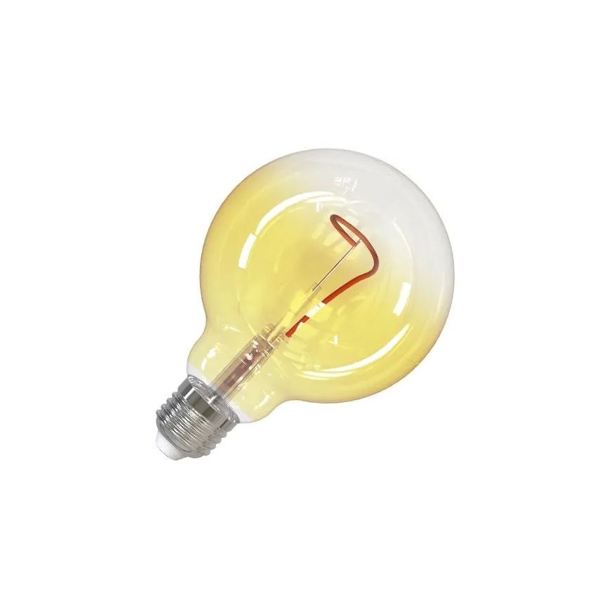 LED Izzó FILAMENT SHAPE G95 E27/4W/230V 1800K sárga