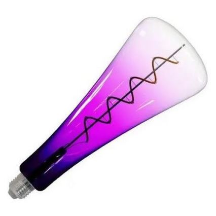 LED Izzó FILAMENT SHAPE T110 E27/5W/230V 1800K lila