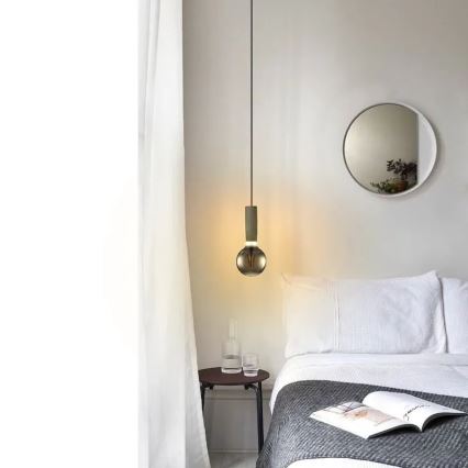 LED Izzó FILAMENT SMOKE G95 E27/4W/230V 2000K